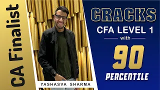 CFA with CA | CA Finalist score 90 Percentile in CFA level 1 | Preparation strategy