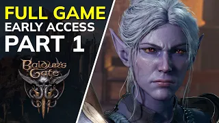 BALDURS GATE 3 Gameplay Walkthrough Part 1 FULL GAME (BG3 EA) 4K 60FPS