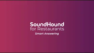 Demo: SoundHound for Restaurants Smart Answering — Never Miss a Call