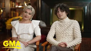 Timothee Chalamet and Florence Pugh talk 'Dune: Part Two'