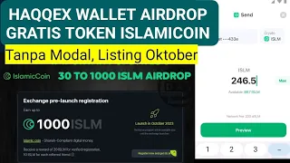 AIRDROP HAQQEX WALLET, ISLAMIC COIN GRATIS, Listing Sebentar Lagi