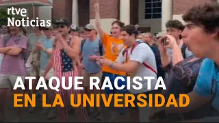 EE.UU.: Un GRUPO de ESTUDIANTES INSULTAN y se BURLAN de una MANIFESTANTE NEGRA | RTVE Noticias