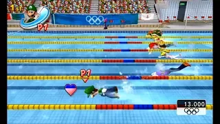Mario & Sonic at The Olympic Games (Beijing 2008) - Single Match - Aquatics - All Events