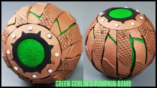 Green goblin pumpkin bomb diy / How to make green goblin pumpkin bomb at home