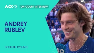 Andrey Rublev On-Court Interview | Australian Open 2023 Fourth Round