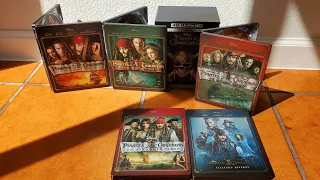 Pirates of The Caribbean 4K Blu-ray Steelbook Collection (France release) 2023 Unboxing and Review