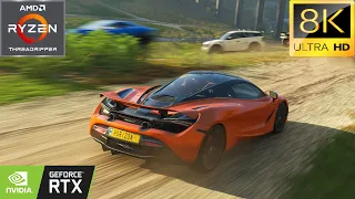 Forza Horizon 4 - threadripper 3990x - RTX 3090 - 8K Resolution - INSANE