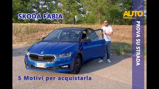 Skoda Fabia: 5 buoni motivi per comprarla. 𝗦𝗣𝗢𝗜𝗟𝗘𝗥: ha consumi da record!