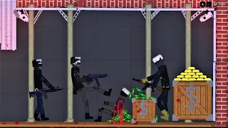 Robbers vs Swat on the Bank in People Playground|Short Film