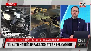 🚨 TRAGEDIA EN LA PANAMERICANA: choque, vuelco y la muerte de una mujer y su hija