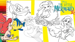 Coloring Disney Princess Ariel The Little Mermaid - Coloring Pages for kids