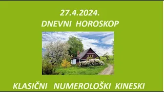 Jasminka Holclajtner-Royal Astro Studio-DNEVNI HOROSKOP ZA 27.4.2024.