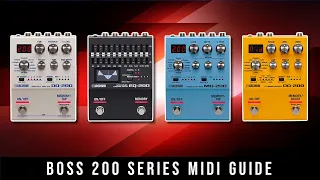 Boss 200 Series MIDI Guide