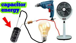 amazing and simple DIY idea 💡 rechargeable capacitor free electric energy generator
