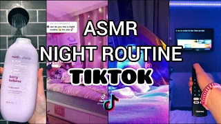 Satisfying 💕 Night Routine ASMR ♡ TIKTOK Compilation • Aesthetic, School..