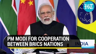 PM Modi shares virtual stage with Xi Jinping; Wants strong ties between BRICS nations