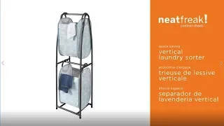 3155 neatfreak 2-Tier Vertical Laundry Sorter assembly instructions