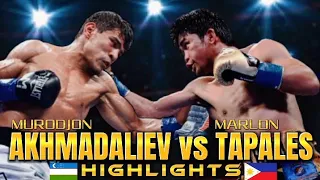 MURODJON AKHMADALIEV VS MARLON TAPALES BOXING HIGHLIGHTS