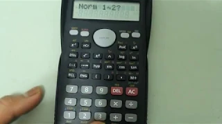 Casio Scientific Calculator Showing Answers in Scientific Notation