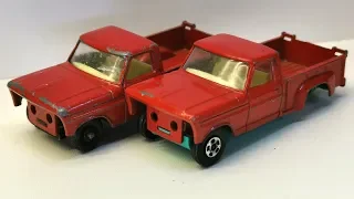 Matchbox restoration Ford Pick up nr.6 diecast car . Making canopy