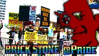 Gay Pride '15: Brick Stone vs Street Preachers & Conversion Therapy