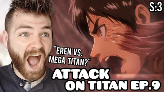 THE BIGGEST BATTLE??!! | ATTACK ON TITAN EPISODE 9 | SEASON 3 | New Anime Fan! | REACTION