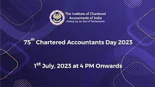 75th Chartered Accountants Day 2023