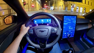 FORD MUSTANG Mach-E GT 2023 - NIGHT POV test drive & FULL REVIEW