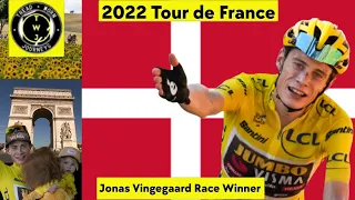 Jonas Vingegaard Race Winner  | 2022 Tour de France | Final Stage