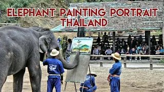Elephant Painting | Elephant Show | Safari world | Thailand