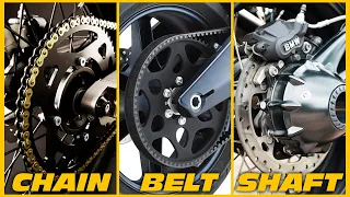 Belt Drive vs Chain Drive vs Shaft Drive in Motorcycles | Which is the Best?