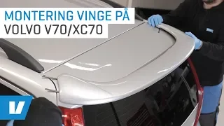 Roof spoiler installation on Volvo V70 / XC70 08-16