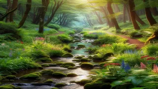 🎧WATERCOURSE ★ Watercourse Melody: Tranquil Stream Sounds with Gentle Music for Relaxation