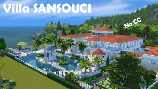 Villa SANSOUCI | The Sims 4 | No CC No Mod | Stop Motion Build