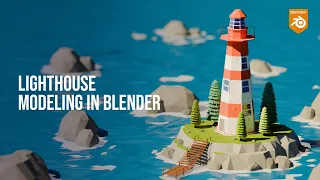 Light House | Low poly world blender |  Beginner Level #lowpolyart  #blender3d