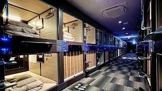 Capsule Hotel with Too Many Free Offerings 😴🛌 Virtual Tour in Japan カプセルホテル 安心お宿