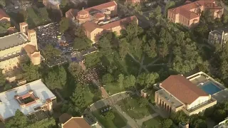 Demonstrators at UCLA ordered to disperse