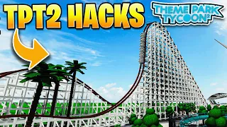 Theme Park Tycoon 2 Roller Coaster BUILD HACKS!