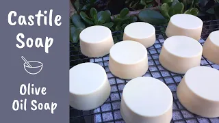 How to make Castile soap - handmade 100% olive oil soap