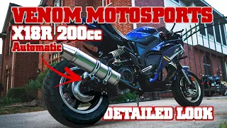 Venom X18R 200cc Automatic Bike #X18R #200cc #VenomMotorsports #smallenginevelocity
