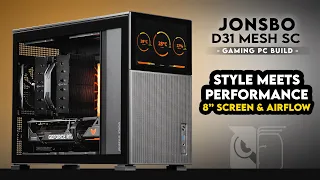 This MATX Case Has an 8” Screen! | Jonsbo D31 Mesh SC Gaming PC Build |  Noctua NH-D15S, RTX 4070