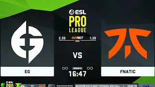 🔴  RU   EG vs Fnatic BO3  ESL Pro League Season 14