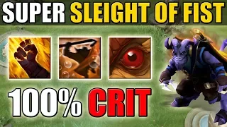 100% Crit Cleave + Sleight of Fist [Half/Full HP Hit] Dota 2 Ability Draft