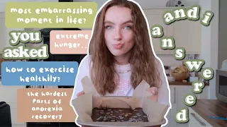 answering YOUR questions  - get to know me Q&A + anorexia recovery chats *baking brownies*