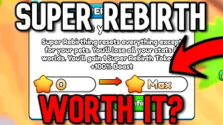 I GOT MAX REBIRTHS! IS SUPER REBIRTH WORTH IT? (Roblox Arm Wrestle Simulator)