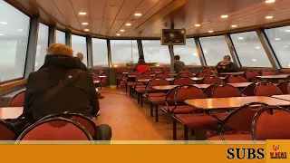 Germany Heavy Storm waves smash windows of the harbor ferry in #Hamburg people injured