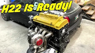 Built H22 Is Ready For Install! Turbo Frankenstein Civic