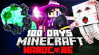 I Survived 100 Days as a WIZARD in Hardcore Minecraft...