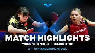 Zong Geman vs Bernadette Szocs | WS R32 | WTT Contender Amman 2023