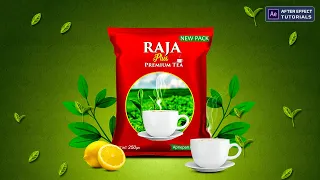 Create Tea Advertisement in after effect | product animation after effects tutorials